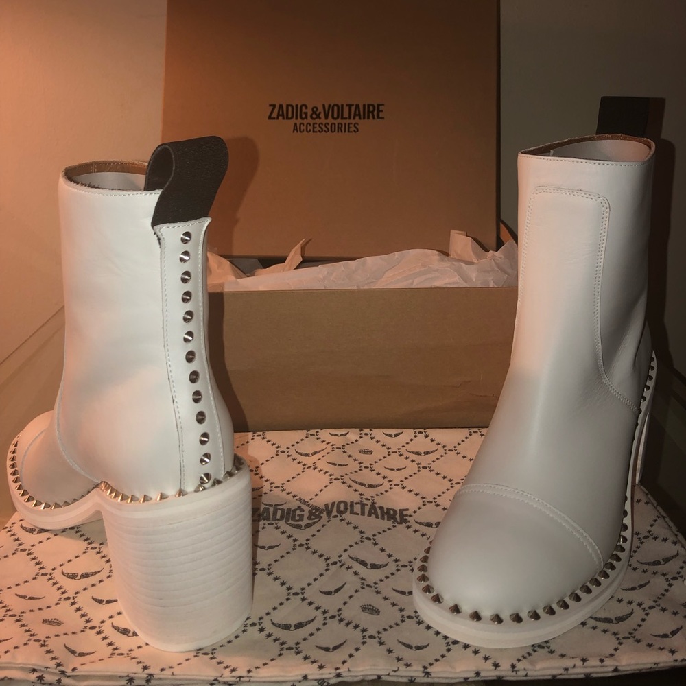 Zadig & Voltaire Empress cloud white Boots